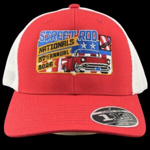 57th SRN Red Bill White Mesh