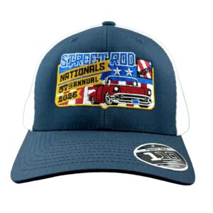 57th SRN Navy Front White Mesh Back Cap