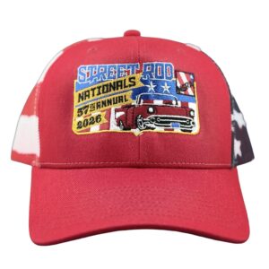 57th SRN Red Front Flag Mesh Cap