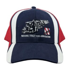 Five Car Red White and Blue Cap
